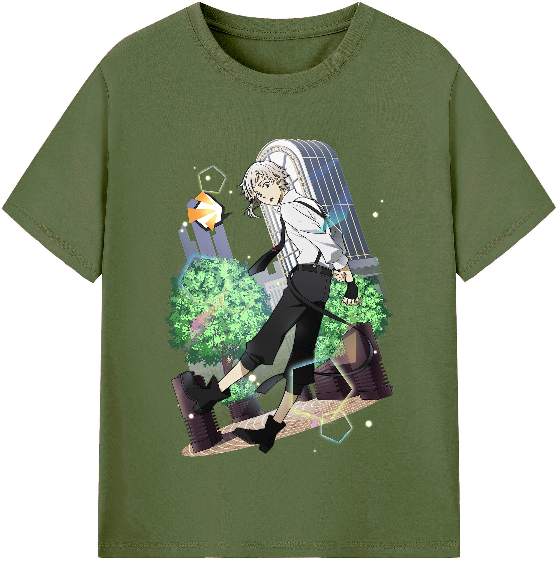 （画像用） 文豪ストレイドッグス Bungo Stray Dogs 綿100％半袖Tシャツ（フロントプリント）